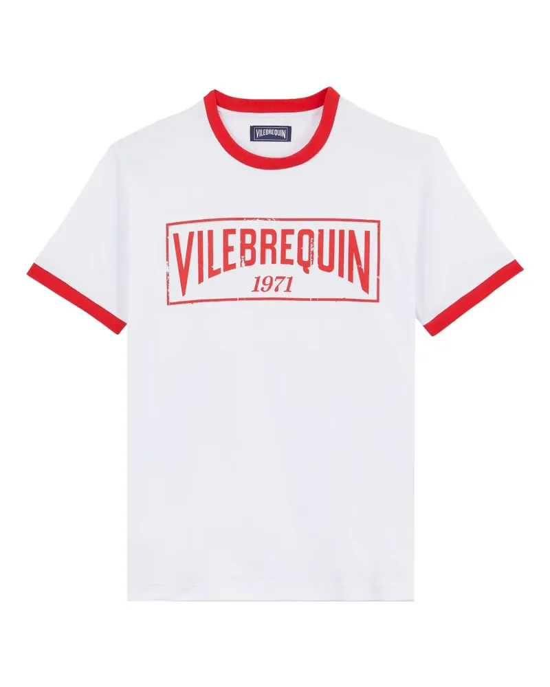 Vilebrequin T-Shirt mit Logo-Print - Weiß Weiß