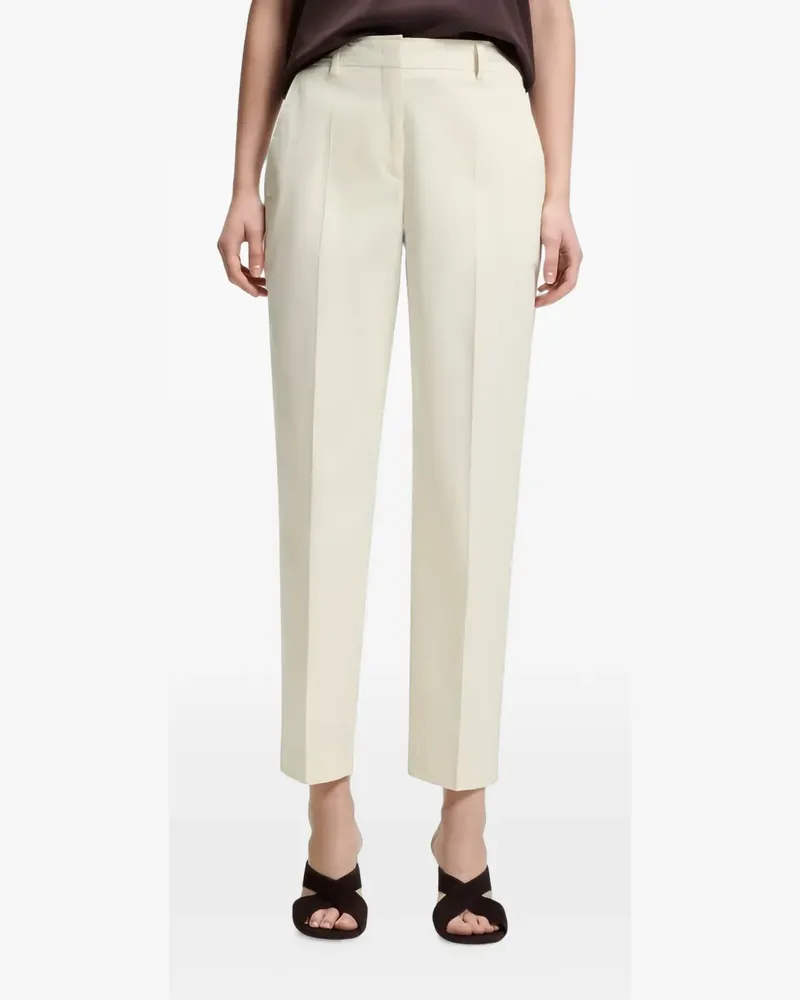 HUGO BOSS Tapered-Hose mit Falten - Nude Nude