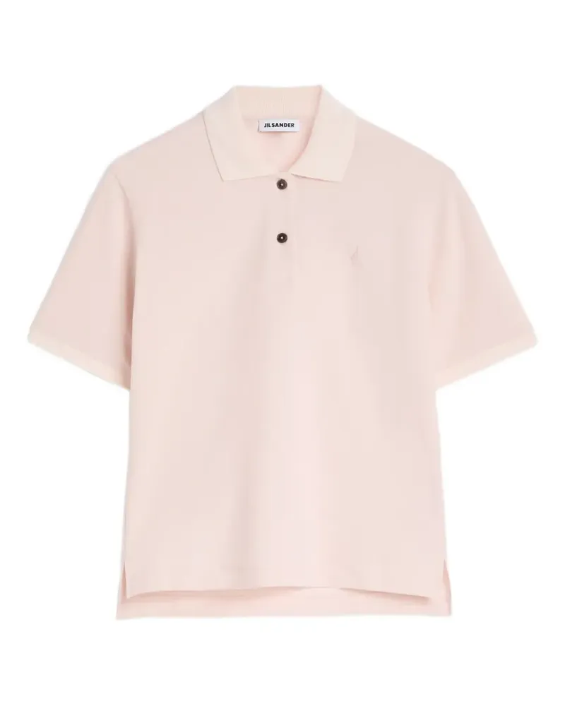 Jil Sander Besticktes Poloshirt - Rosa Rosa