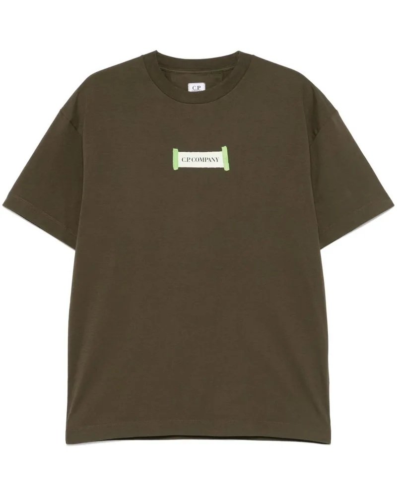 C.P. Company T-Shirt mit Logo-Print - Grün Grün