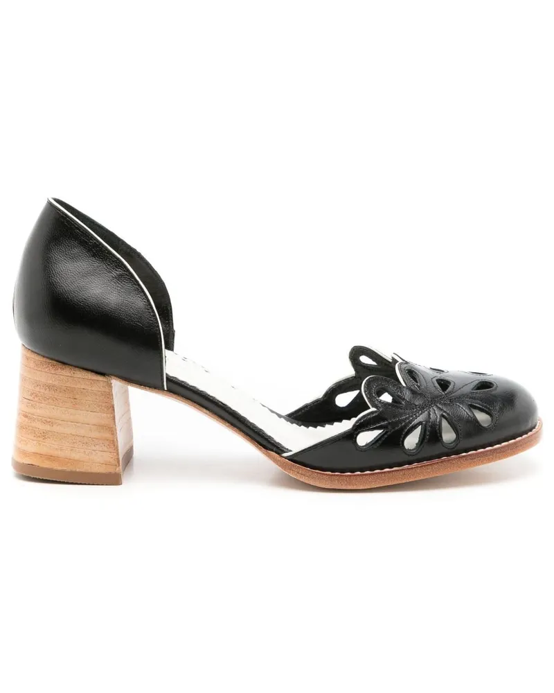 Sarah Chofakian Perforierte Epoque Pumps 60mm - Schwarz Schwarz