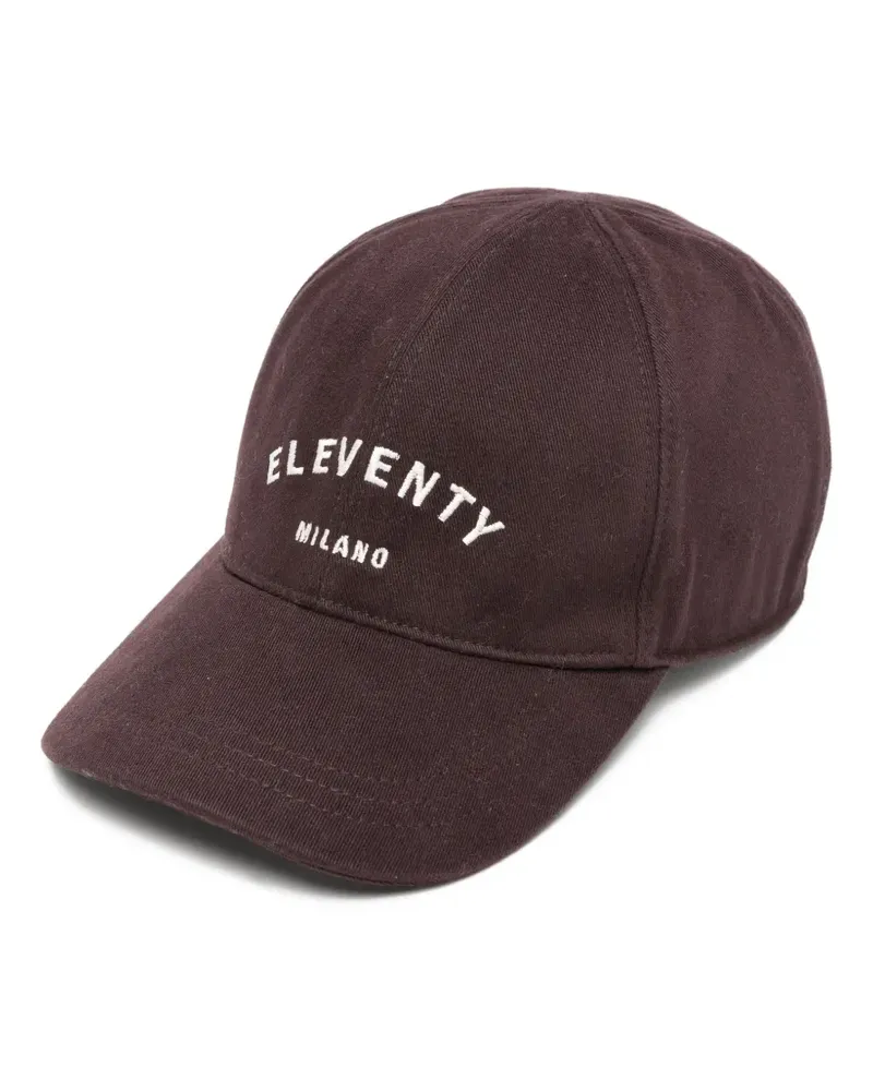 Eleventy Baseballkappe mit Logo-Stickerei - Violett Violett