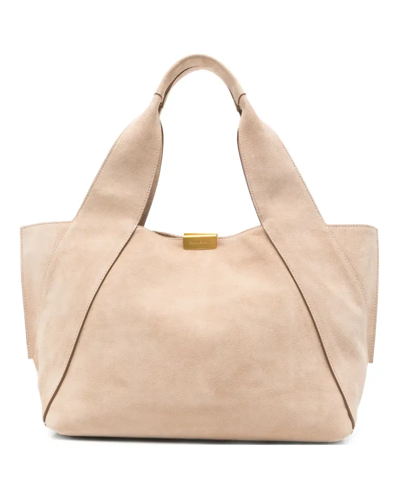 Gianni Chiarini Vivi suede tote bag - Nude Nude