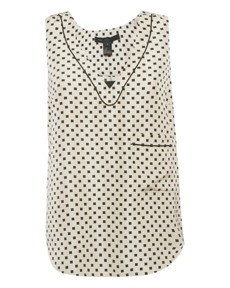 Marc Jacobs printed silk blouse - Nude Nude