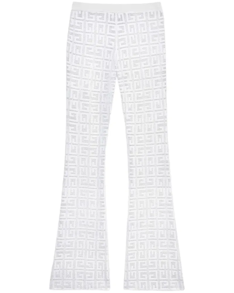 Givenchy Ausgestellte Hose - Weiß Weiß