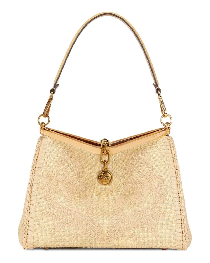 Etro Mittelgroße Vela Schultertasche - Nude Nude