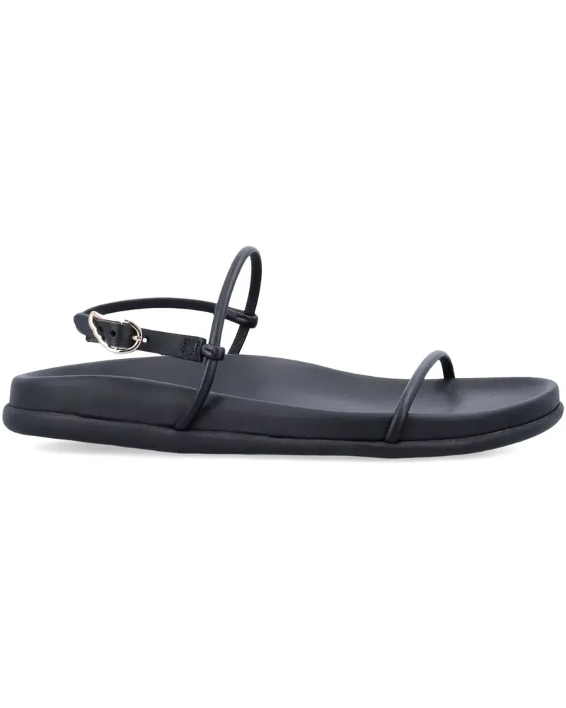 Ancient Greek Sandals Flache Riemensandalen - Schwarz Schwarz