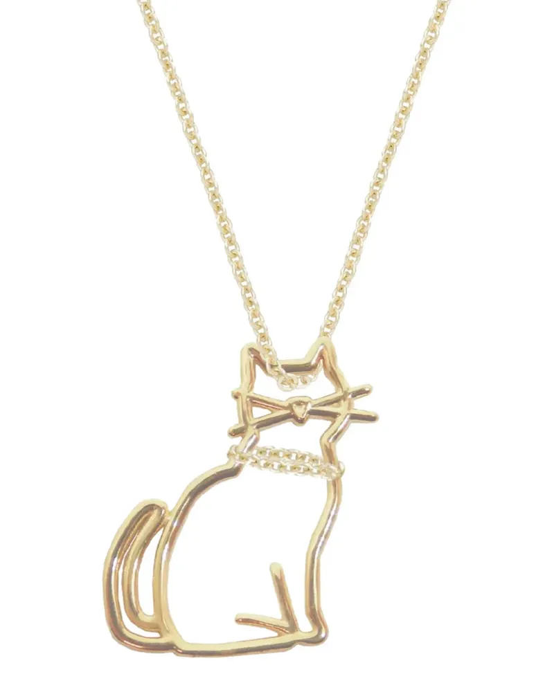 Aliita Miau cat-pendant necklace - Gold Gold