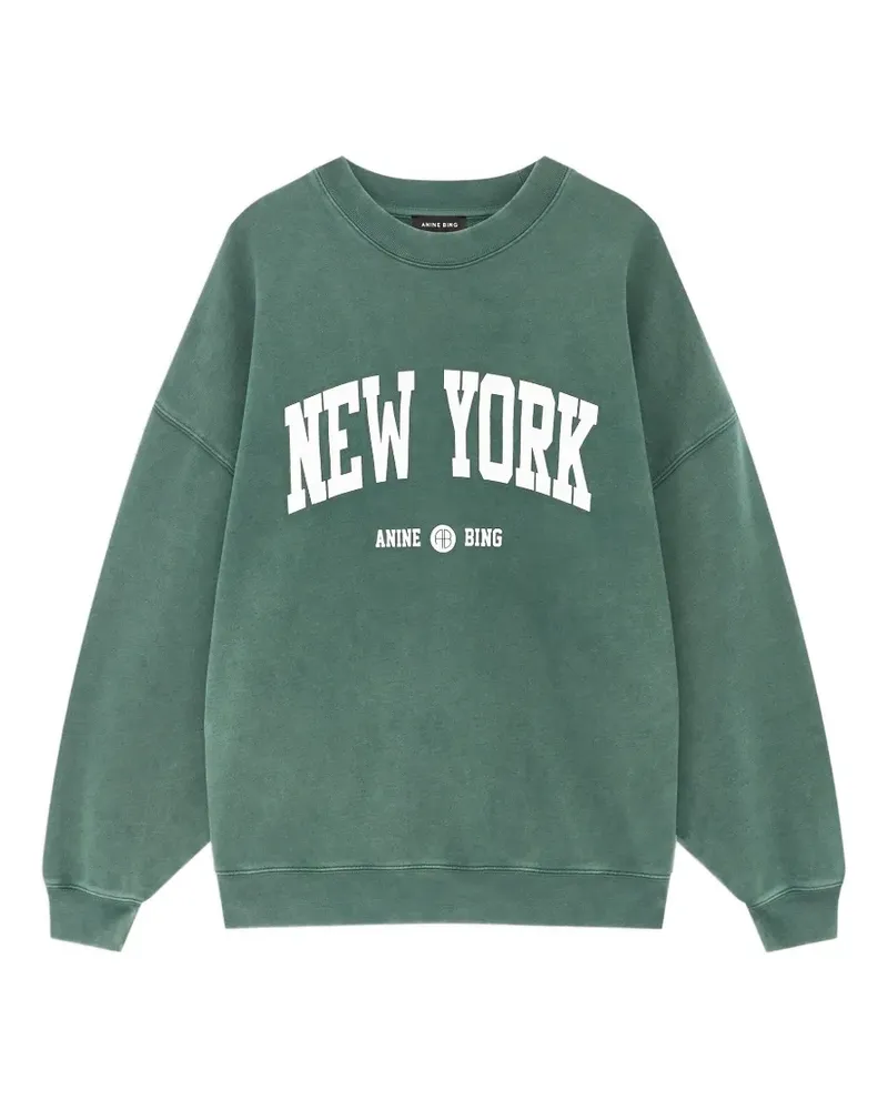 Anine Bing Miles Sweatshirt New York University - cilantro - Grün Grün