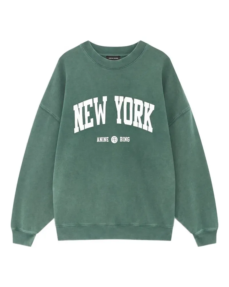 Anine Bing Miles Sweatshirt New York University - cilantro - Grün Grün