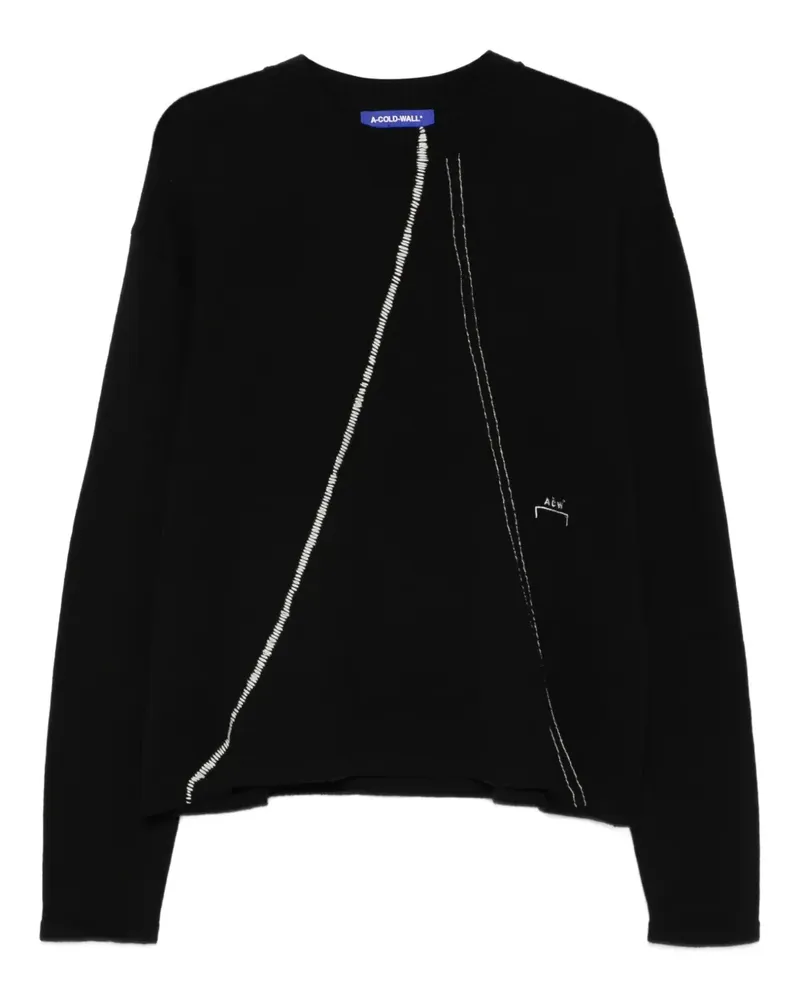 ACW* Millbank Pullover mit Kontrasteinsatz - Schwarz Schwarz