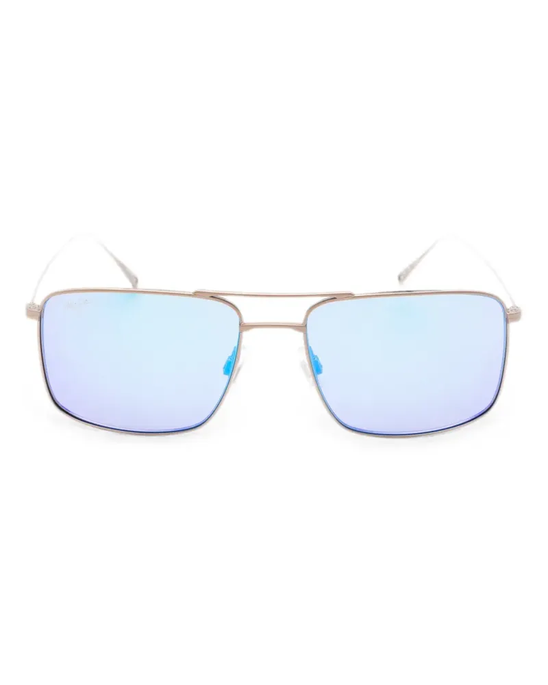 Maui Jim Eckige Aeko Pilotenbrille - Braun Braun