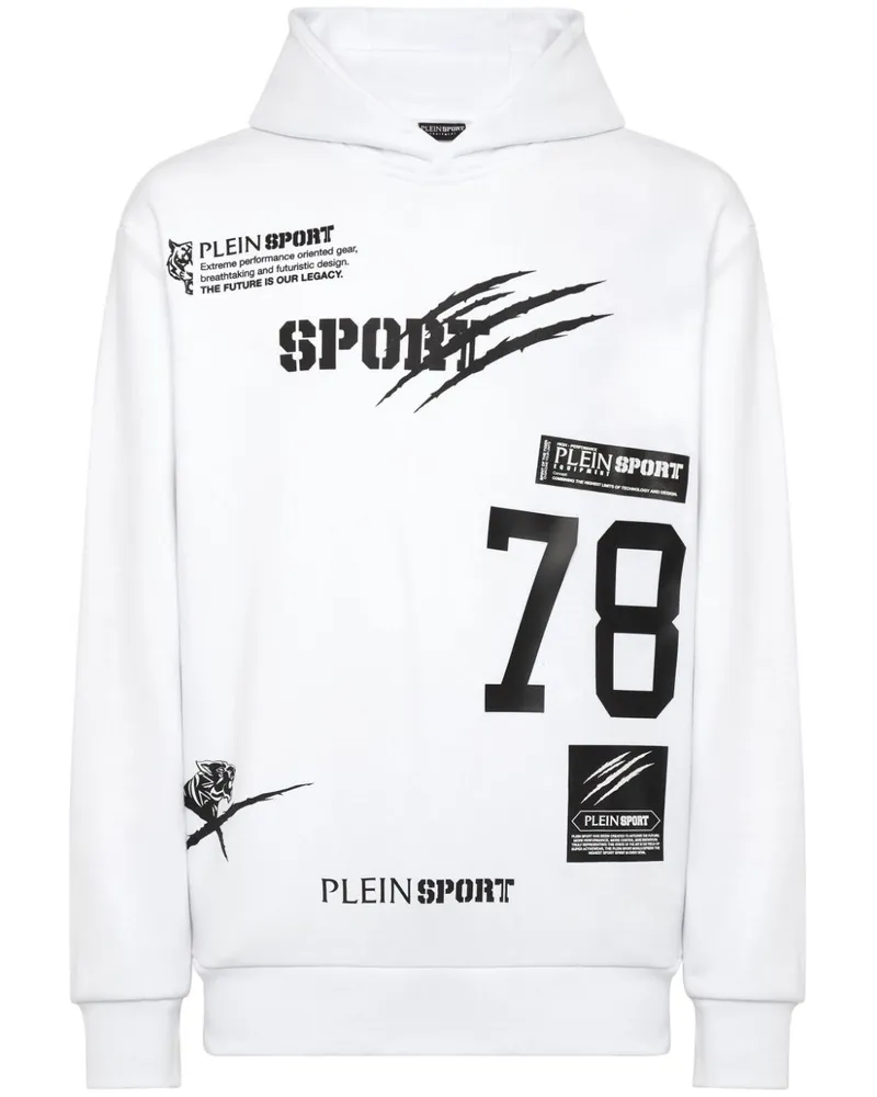 Philipp Plein Hoodie mit Logo - Weiß Weiß