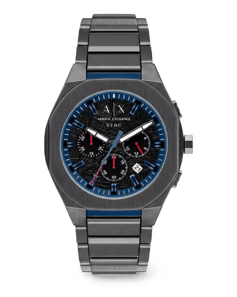 Armani Exchange Sync Armbanduhr 44mm - Schwarz Schwarz