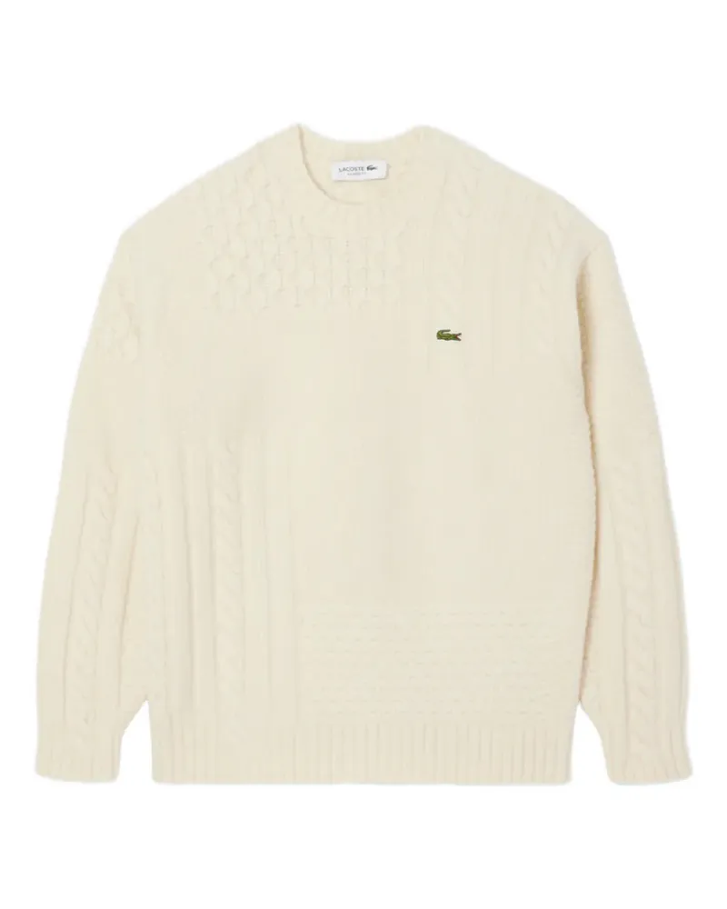 Lacoste cable knit pullover - Nude Nude