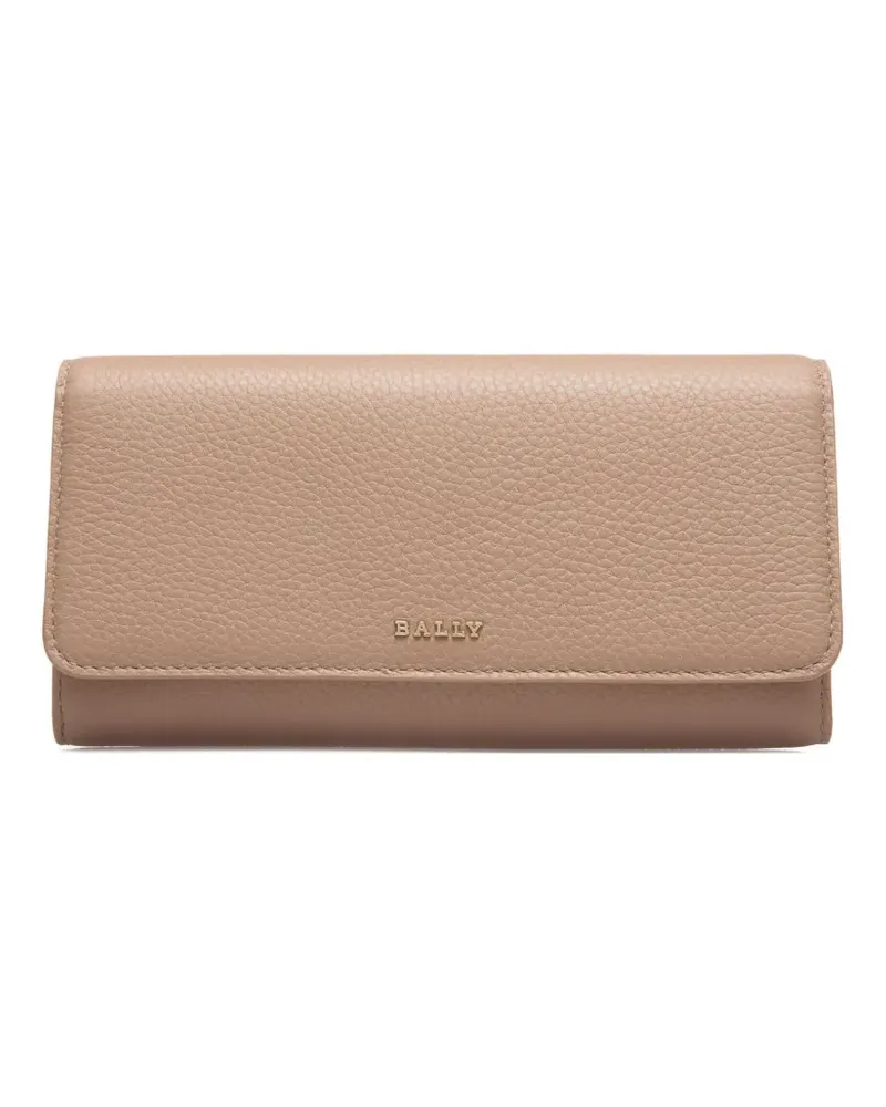Bally Portemonnaie aus strukturiertem Leder - Nude Nude