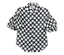 Hemd mit Polka Dots - Schwarz