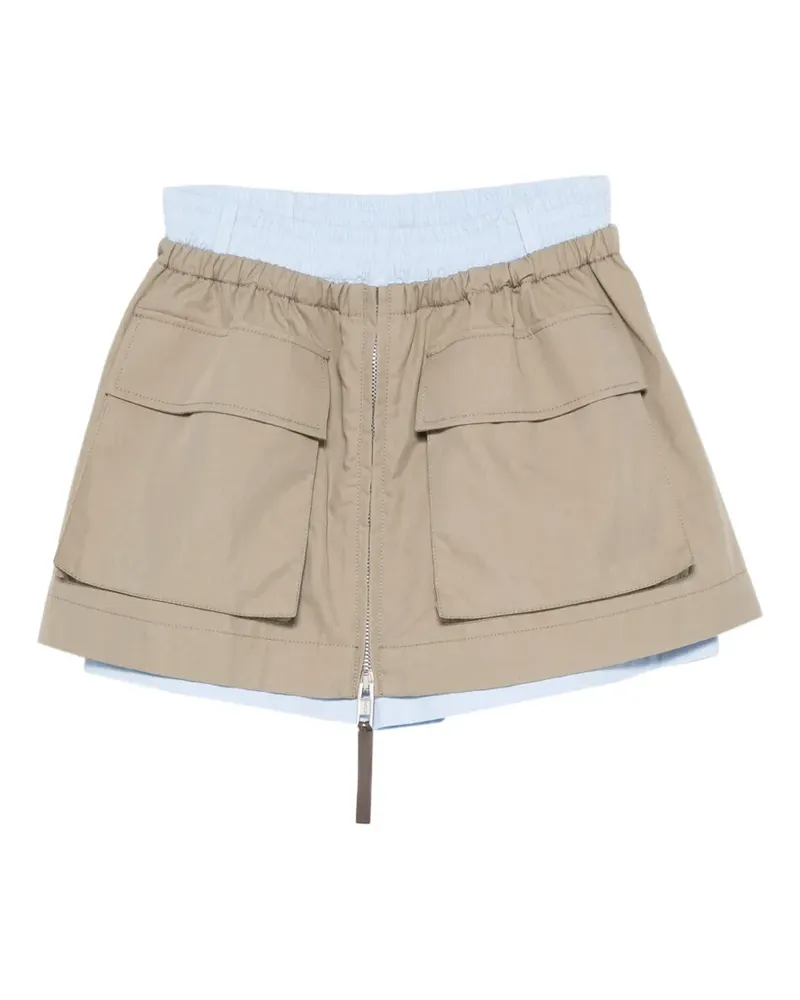 Moschino logo-patch pocket shorts - Nude Nude