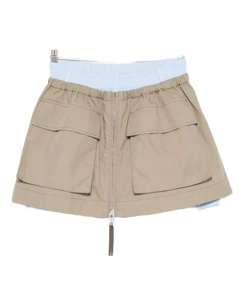 Moschino logo-patch pocket shorts - Nude Nude