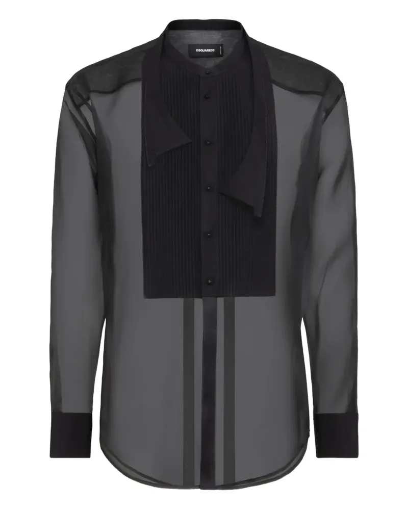Dsquared2 Bowtie Hemd - Schwarz Schwarz