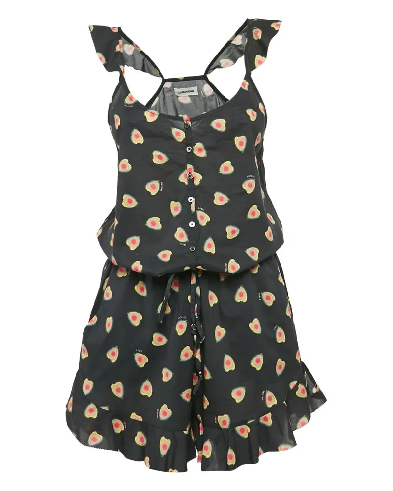 Zadig & Voltaire Coeur Playsuit - Schwarz Schwarz
