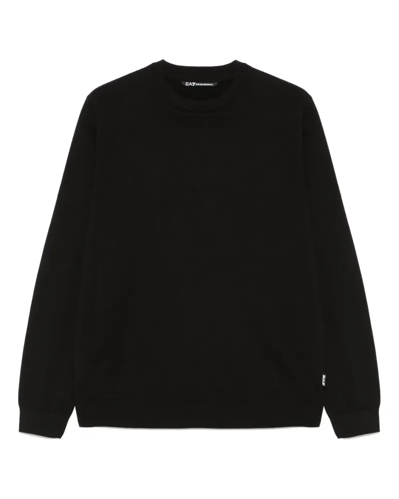 EA7 Pullover aus Baumwolle - Schwarz Schwarz
