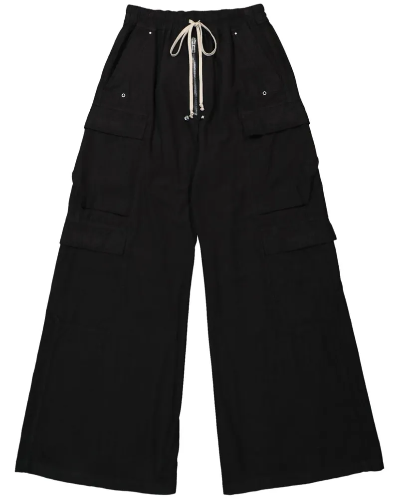 DRKSHDW by Rick Owens Wide-Leg-Hose mit Kordelzug - Schwarz Schwarz