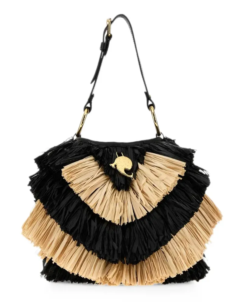 Emilio Pucci Capriccio raffia tote bag - Schwarz Schwarz
