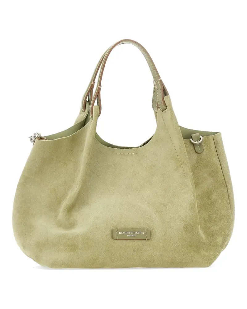 Gianni Chiarini Schultertasche aus Wildleder - Grün Grün