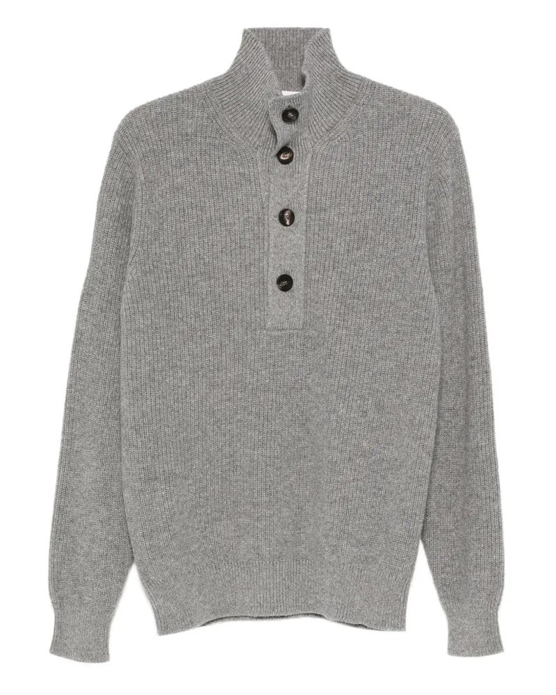 Filippo de Laurentiis buttoned funnel-neck sweater - Grau Grau