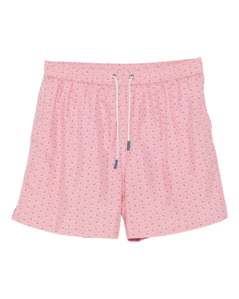FeFè paisley-print drawstring swim shorts - Rosa Rosa
