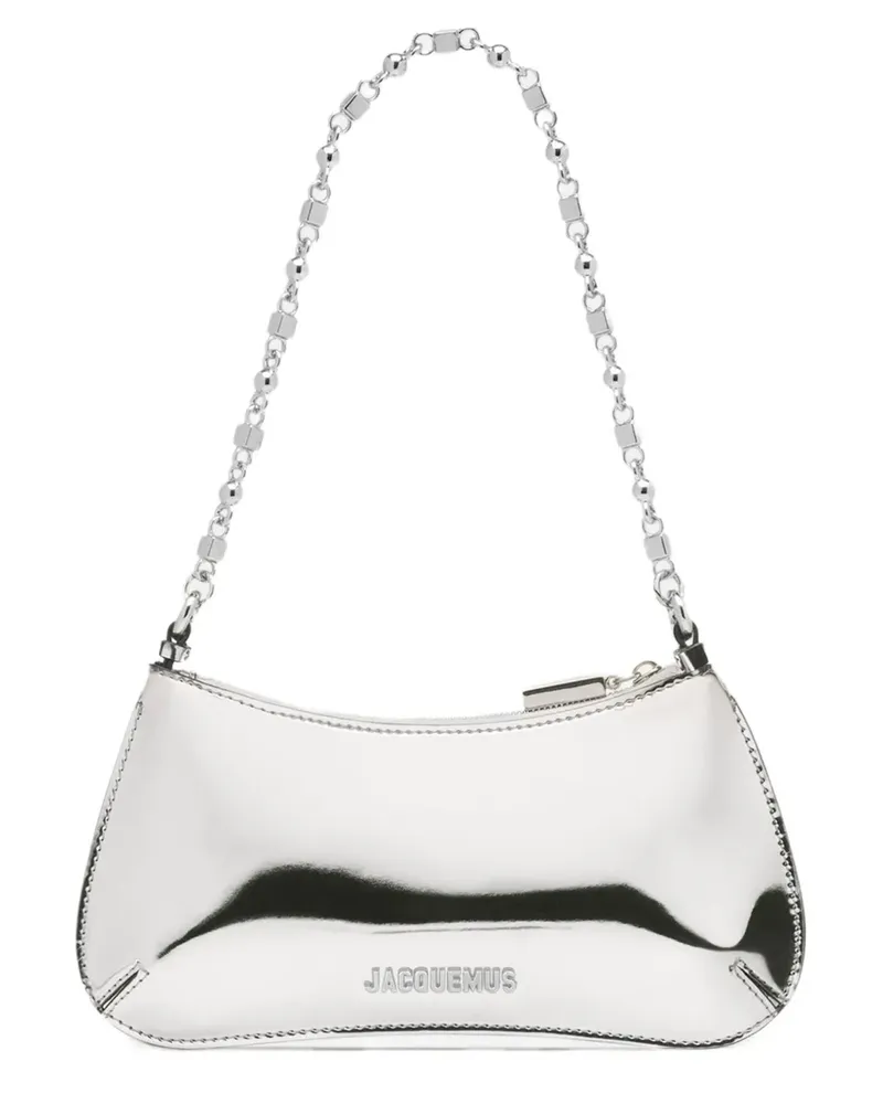 Jacquemus Le Petit Bisou Chaine Schultertasche - Silber Silber