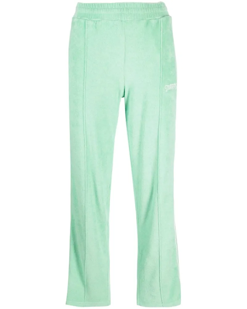 SPORTY & RICH Jogginghose mit Logo-Stickerei - Grün Grün