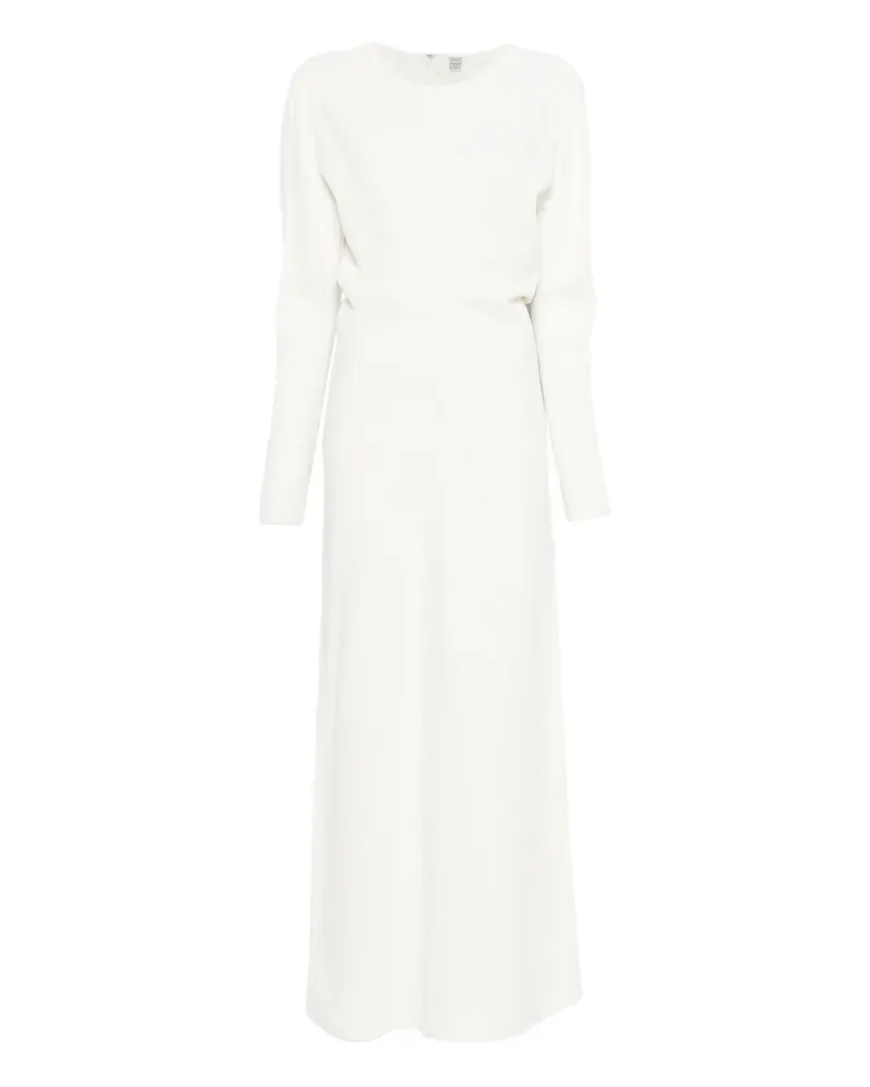 Totême long-sleeve maxi dress - Weiß Weiß