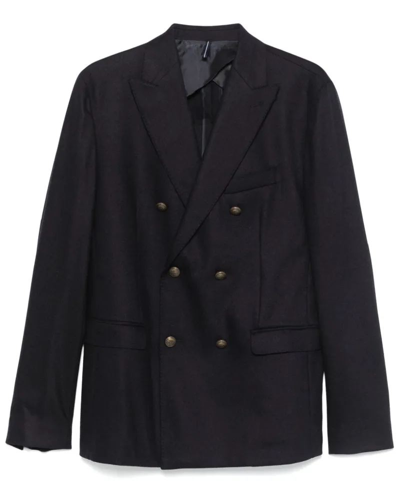 Incotex Sakko aus Flanell - Blau Blau