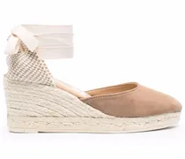 Espadrilles mit Schnürung - Braun