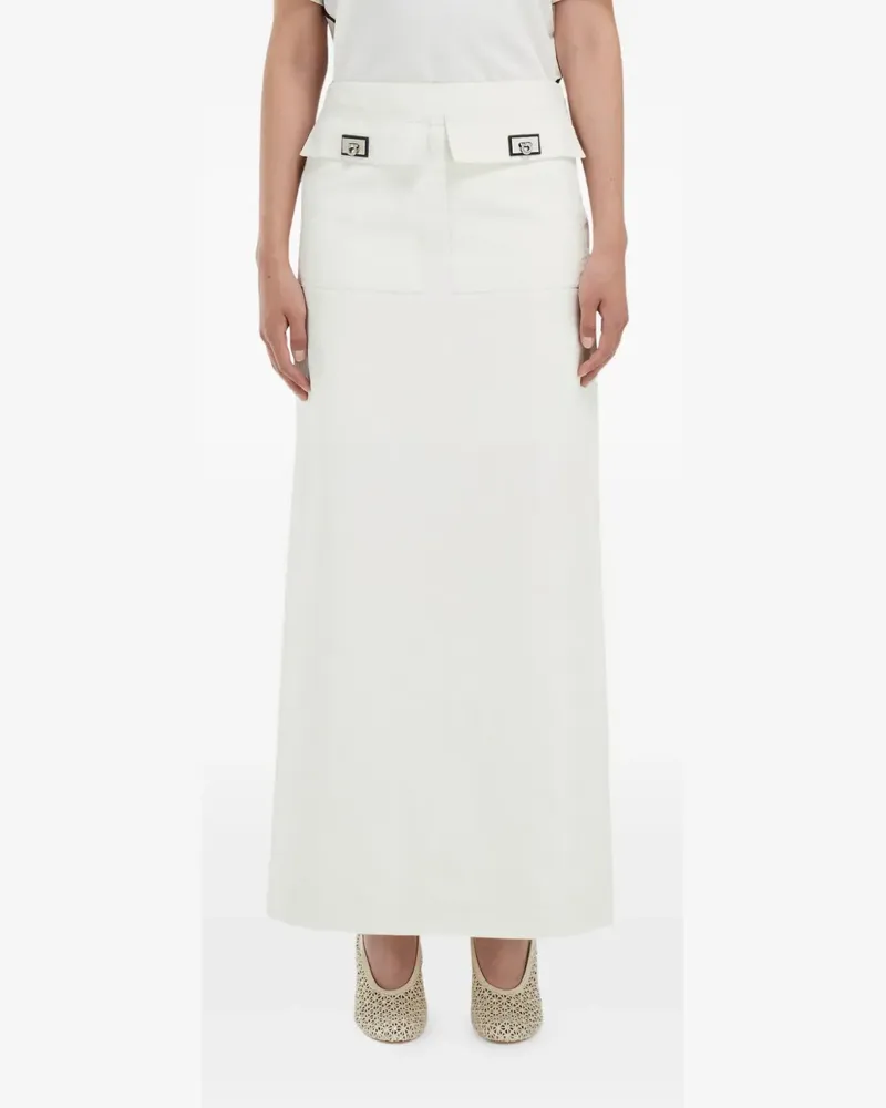 Ferragamo Minirock mit Pattentaschen - Weiß Weiß