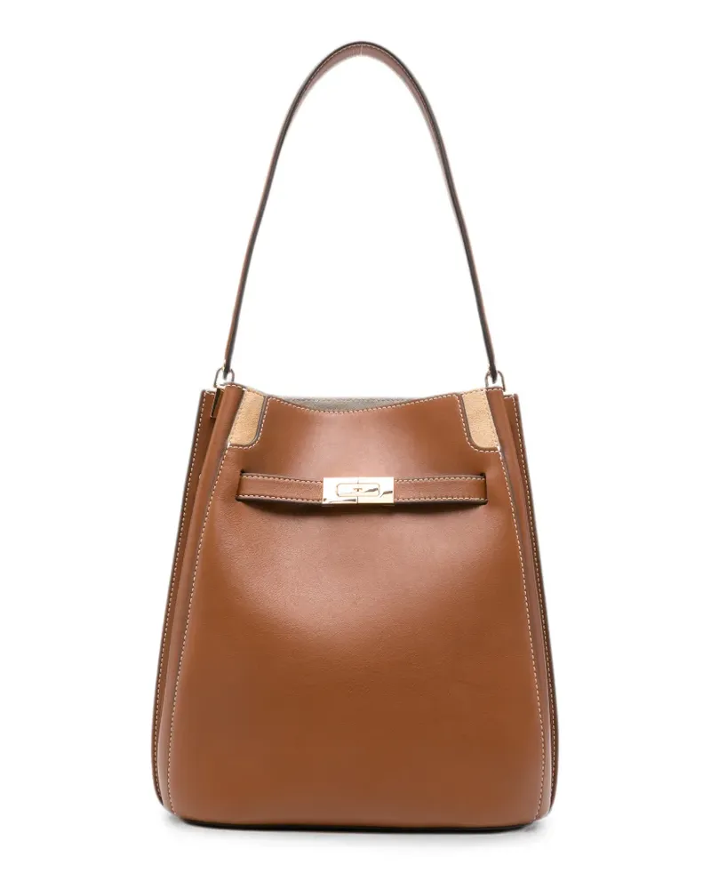 Tory Burch Lee Radziwill leather bucket bag - Braun Braun