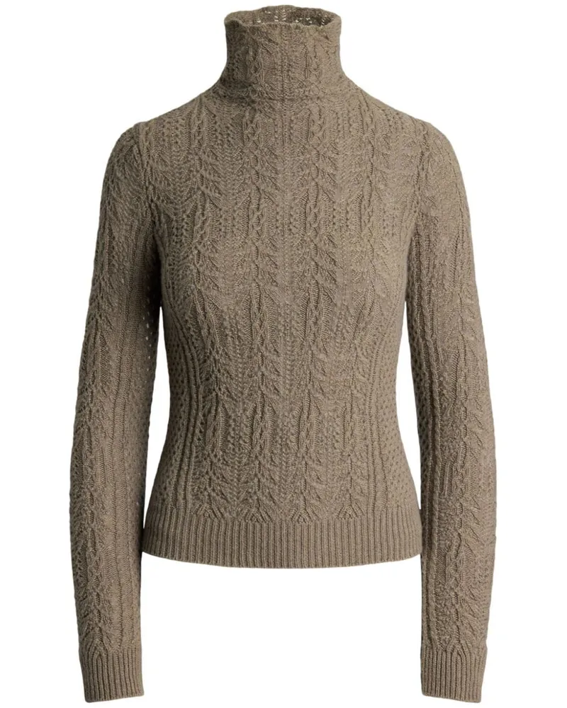 Ralph Lauren Lefty Pullover in Pointelle-Strick - Grün Grün
