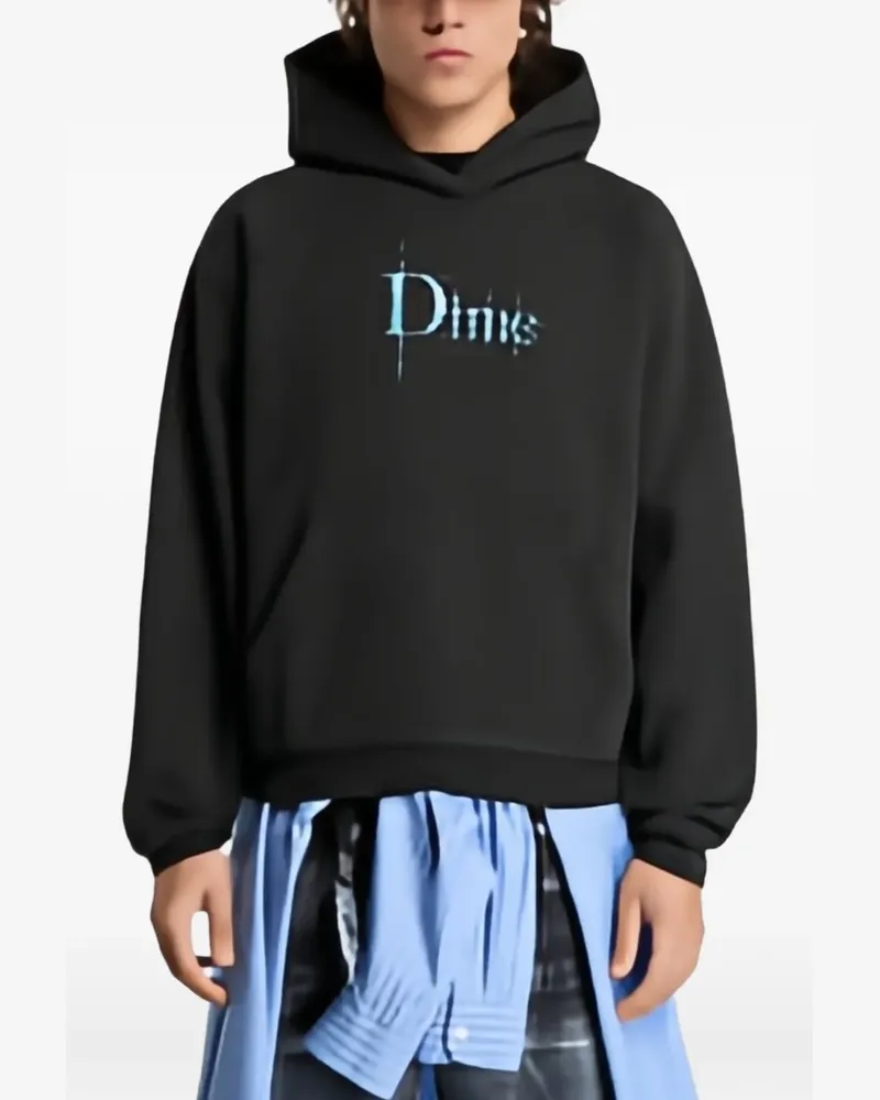 Dime Bella logo-print hoodie - Schwarz Schwarz