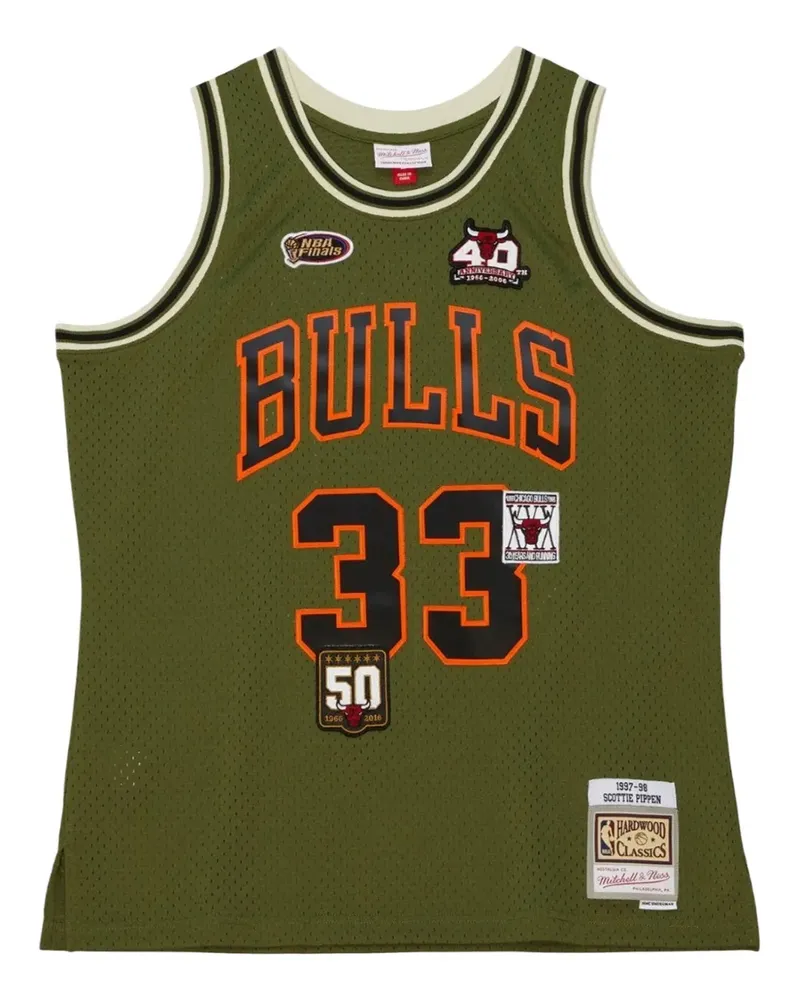 Mitchell & Ness Swingman Chicago Bulls 1997 Scottie Pippen Tanktop - Grün Grün