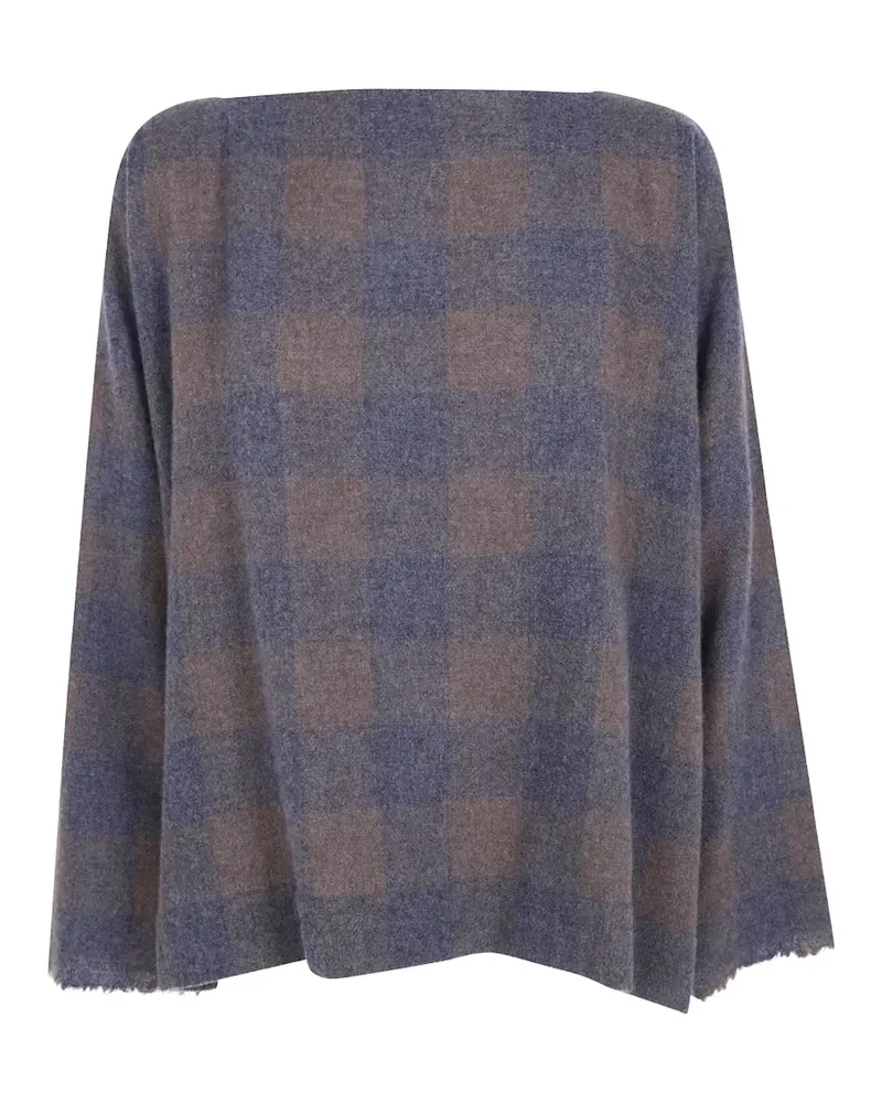 Daniela Gregis check-pattern cashmere sweater - Grau Grau