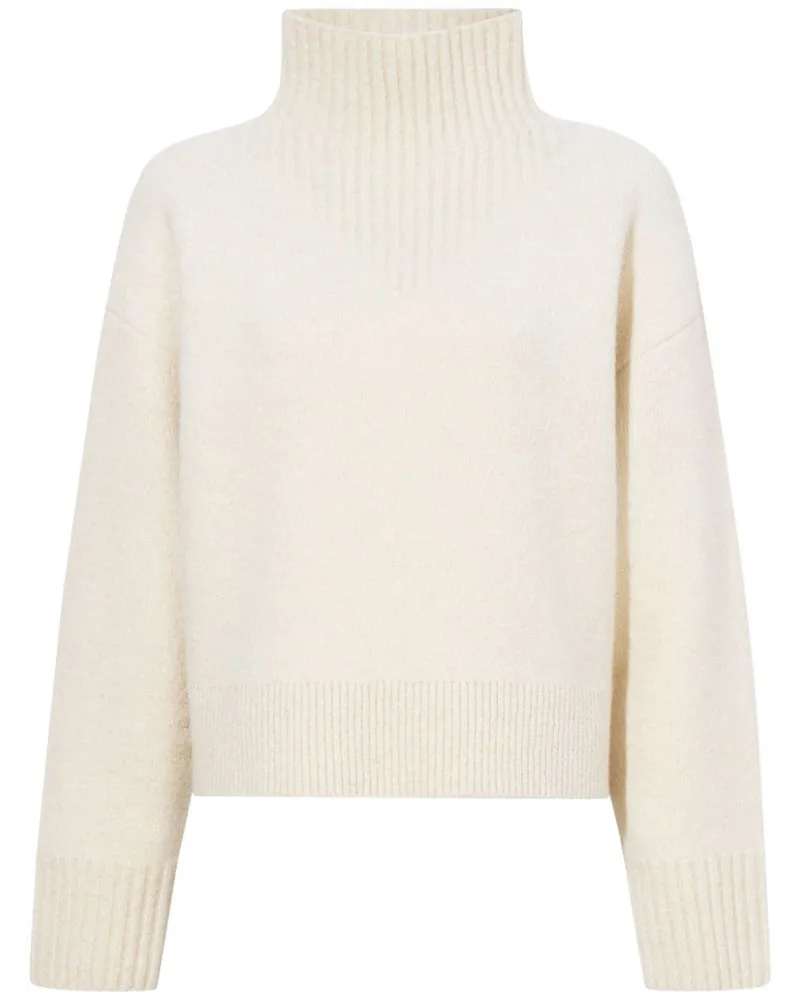 Proenza Schouler Fein gestrickter Rollkragenpullover Nude