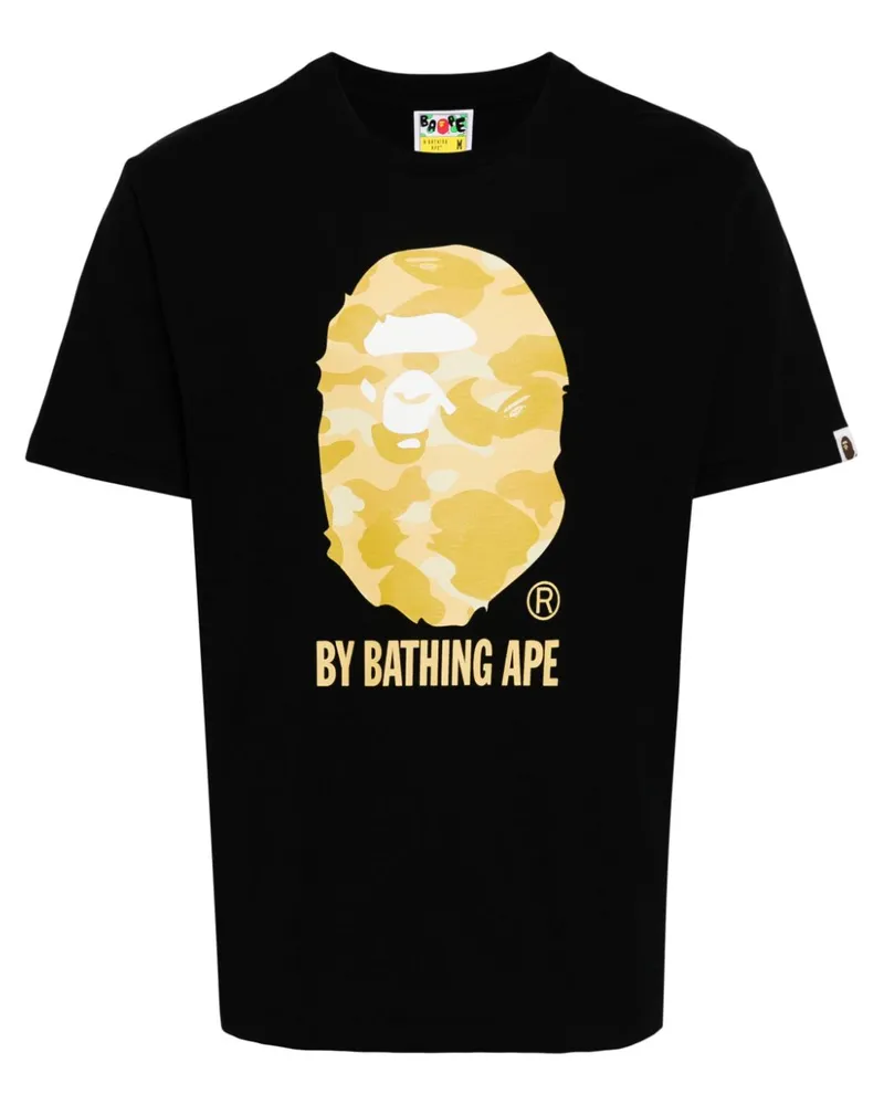 BAPE T-Shirt mit Logo-Print - Schwarz Schwarz