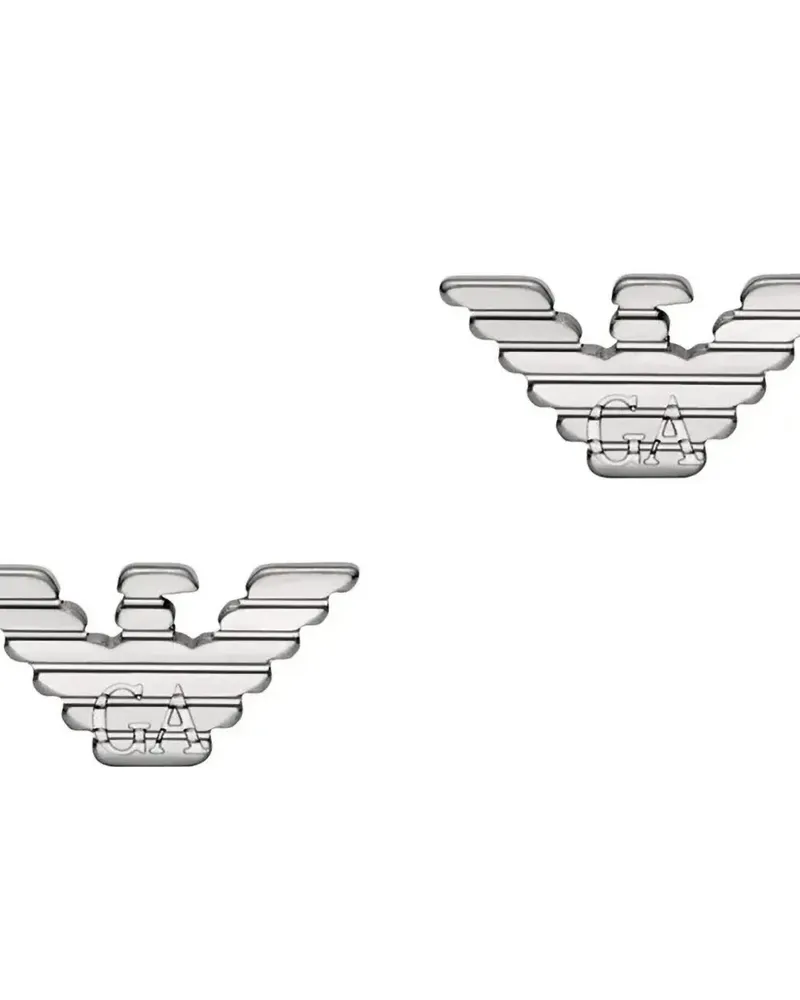 Emporio Armani Ohrstecker mit Adlermotiv - Silber Silber