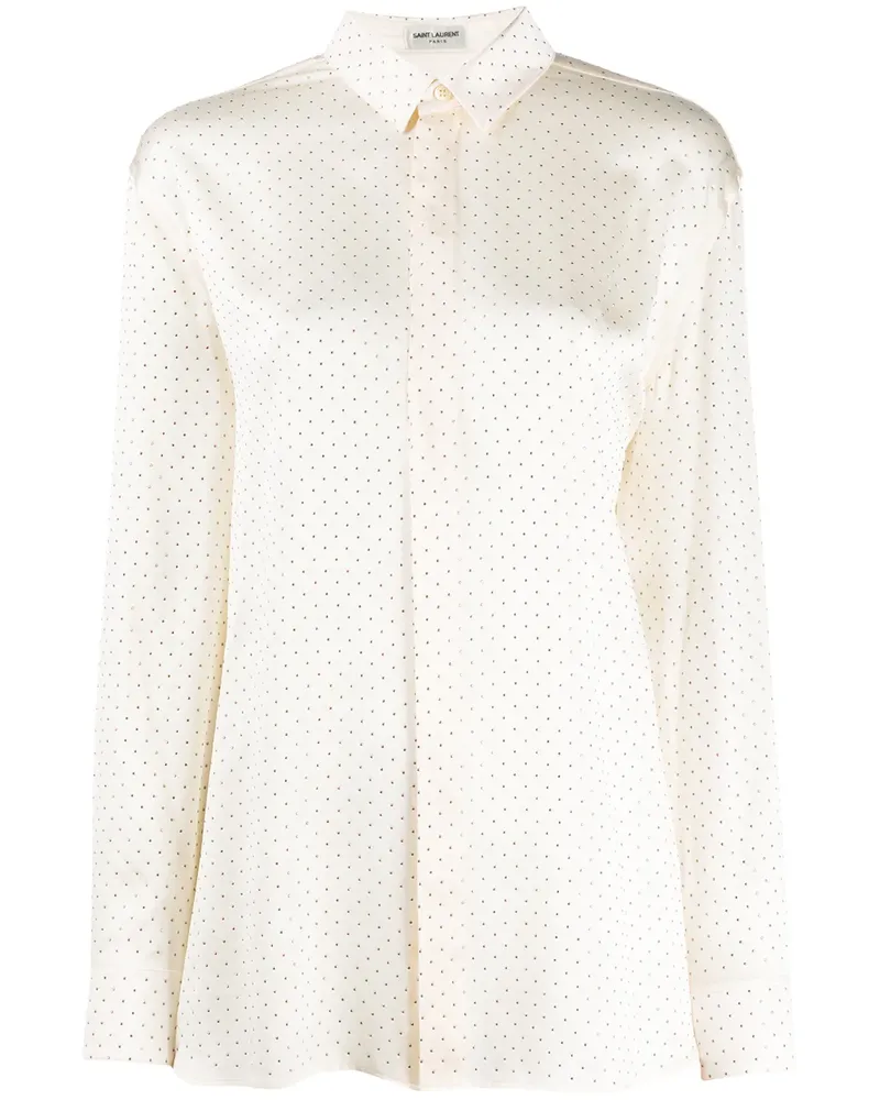 Saint Laurent Hemd mit Nieten - Nude Nude