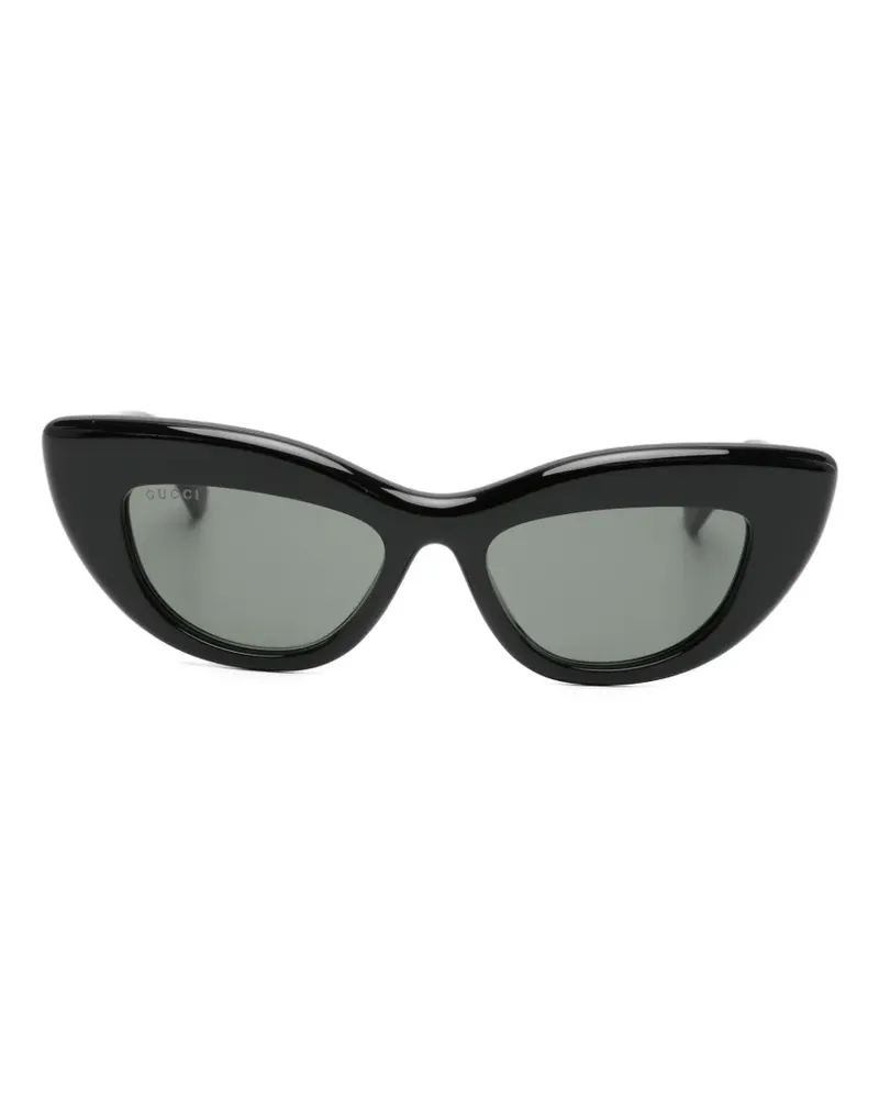Gucci Double G cat-eye sunglasses - Schwarz Schwarz