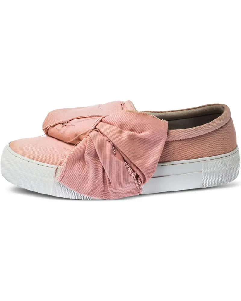 Joshua Sanders Sneakers aus Canvas mit Schleife - Rosa Rosa