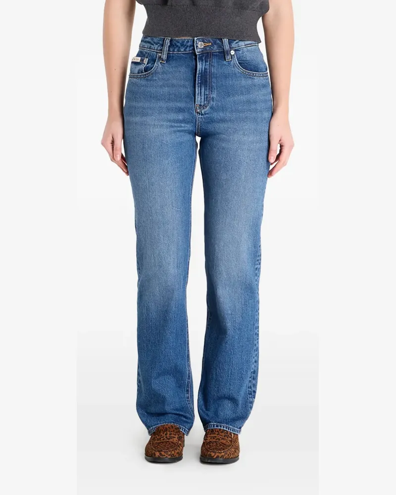 Calvin Klein high-rise straight jeans - Blau Blau