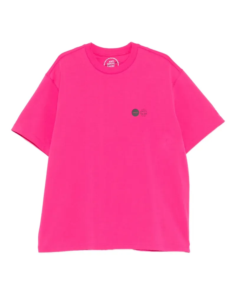 Anti Social Social Club x Songzio T-Shirt mit Logo-Print - Rosa Rosa